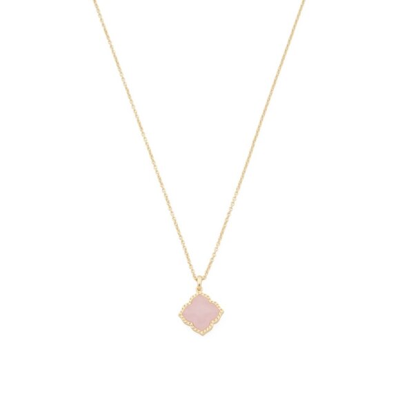 KENDRA SCOTT Jewelry - KENDRA SCOTT Gold Gold Mallory Rose Quartz Pendant Necklace